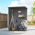 Outsunny 5 x 3FT Outdoor Storage Shed with Floor-Cottage-style window for visibility and natural light
