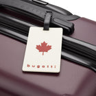 Bugatti 2 Pieces Luggage Tag - Rubber - Cream-Features an information card slot that effortlessly slides behind a clear window for easy visibility