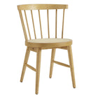 Modway Lykke Curved Spindle Back Dining Chairs - Natural - 2 Pack-6