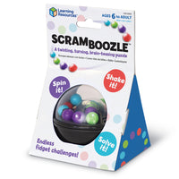 Learning Resources Scramboozle Puzzle Ball-Puzzle Ball with 13 colorful plastic marbles inside the dome