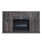 Manhattan Comfort Myrtle 60" Modern Fireplace - Black and Heavy Brown - Set of 2-Warning: Do Not Touch Hot Surface. Keep Electrical Cords, drapery, furnishings, and Other Combustibles At Least 3 Feet Away From the Front of the Heater, and Away From the Side and Rear. UL. Certified. FCC Certified