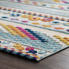 Modway Reflect Cadhla Vintage Abstract Geometric Lattice Indoor/Outdoor Area Rug - 5 ft W x 8 ft L - Multicolored-Fade, Stain and Water Resistant / Easy To Clean