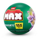 Max Premium Series 1 LED Bouquets - Purple Bouquet Capsule-MAX Premium Bricks LED Bouquets Collection lets builders create 1 of 4 light-up floral bouquets in yellow, blue, pink, or purple, designed for creative building
