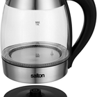 Salton Temperature Control 1.8 L Kettle & Tea Steeper - Silver- 3 level automatic safety system ensures safe operation 1. Automatically switches off when set temperature is reached 2. Kettle shuts off if plugged in dry 3. Kettle shuts off when lifted off the power base 