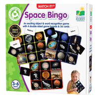 The Learning Journey Match It! Bingo - Space-Improve Language Skills – The wonderfully bright photo illustrations and matching words in the game are a great way to increase your child’s vocabulary. Playing together encourages conversation and discussion of the various pictures, which is a great way to improve conversational skills