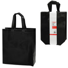 Staples Reusable Bags - 12.6"W x 14.2"H x 4.7"D Laminated - Black - Large - 25 Pack-Made of laminated polyester material