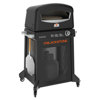 Blackstone 16"Pizza Oven With Stand-Patented 2Stone Tech: Upper and lower cordierite stones for consistent even heating