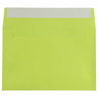 JAM Paper A9 Coloured Invitation Envelopes with Peel & Seal Closure - 5 3/4 x 8 3/4 - Ultra Lime Green - 100 Pack-These envelopes are perfect to use for sending invitations, greeting cards, RSVP's, thank you cards, gifts for birthdays, graduations, holidays and more