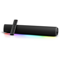 Creative Sound Blaster GS5 Sound Bar Speaker - Black-Set the perfect mood by selecting one of the RGB lighting presets available to create a visually stunning experience that complements its rich audio playback