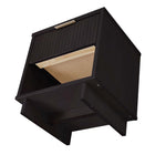Manhattan Comfort Granville 18.11" Modern 1-Drawer Nightstand - Black-10