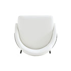 Manhattan Comfort Gracie 22" Modern Leatherette Upholstered Counter Stool - White and Black - 3 Pack-21.7" L x 23" W x 38" H