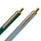 General Supply Goods + Co Ruler Pens - 1.0 mm - Blue & Green - 2 Pack-Black ink