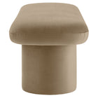 Modway Orla Performance Velvet Bench - Taupe-Arrives Fully Assembled