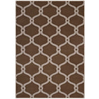 Modway Beltara Chain Link Transitional Trellis Area Rug - 5 ft W x 8 ft L - Dark Tan/Beige-Chain Link TransitionalArea Rug