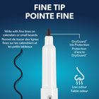 Quartet DryGuard Dry Erase Whiteboard Markers - Low Odour Ink - Fine Tip - Black - Magnetic Cap with Built-in Eraser - 36 Pack-Detailed fine tip:Create thin lines with the fine point tip. Ideal for personal, cubicle, and calendar whiteboards fine tip is perfect for accurate, detailed, smaller handwriting and drawings