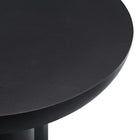 Modway Caspian Round Concrete Coffee Table - Black-9