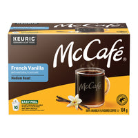 McCafé French Vanilla K-Cup Coffee Pods - 10 Pack-TASTE: McCafé French Vanilla coffee is carefully tasted by master craftsmen to ensure we deliver that rich, smooth, delicious taste you love