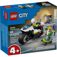 LEGO City Police Motorcycle Chase Building Toy-Police motorbike toy for ages 4 and up - Introduce your everyday hero to a world of imaginative play with this LEGO City Police Motorcycle Chase playset
