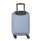 Bugatti Singapore 2-Piece Hardside Luggage Set - Metallic Blue-Inside, you'll find a smartly designed interior with a dividing panel, practical mesh pockets, and tightening straps to keep your personal items organized and secure