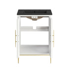 Modway Awaken 24" Bathroom Vanity - White/Black-9