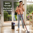 Vileda H2prO Flat Mop System Refill-Safe for all hard surfaces, including sealed wood, tile, laminate, vinyl, and more
