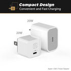 Scosche USB-C Fast Charger for Home-The Type-C port provides up to 20-Watts of power to fast charge all of today’s latest and greatest USB-PD or standard USB-C devices