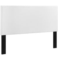 Modway Taylor Upholstered Linen Fabric Full/Queen Headboard - White-Full / Queen Size Headboard