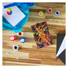 Crayola Washable Paint Pendulum-Includes 1 Paint Pendulum, 3 Washable Paint Bottles (Red, Blue, Yellow), 10 White Paper Sheets, 10 Black Paper Sheets, 3 Nozzle Caps, 3 Graduated Cylinders, 1 Pipette, 1 Stir Stick, 1 Colour Mixing Guide, and 1 Instruction Manual