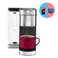 Keurig K-Supreme Plus Single Serve K-Cup Pod Coffee Maker - With Stainless Steel And MultiStream Technology - Silver-Multistream technology: extracts full flavour and aroma in every brew (vs Keurig leading K-Classic coffee maker with The Original Donut Shop Coffee K-Cup pod)