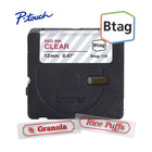 Brother Genuine BTAG132 Label Tape for P-touch Label Makers - Red on Clear - 12 mm W x 4 m L-Btag + P-touch = the ultimate creative team. Use Genuine 12 mm Btag non-laminated label tapes exclusively with Brother P-touch PT-N10, PT-N20, and PT-N25BT label makers.