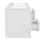 Modway Render 48" Wall-Mount Bathroom Vanity - White-8
