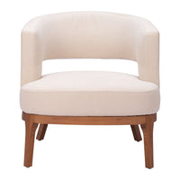 Zuo Penryn Accent Chair - Beige-Comfy and durable polyester fabric