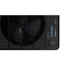 Stadler Form Oskar Evaporative Humidifier - Black-Rated power: 6 to 16 Watt / Fragrance dispenser / 2 output levels. Output: max. 1.9 gallons per day / Tank capacity: 0.8 gallon. Night mode (dimmable LED lights) / Automatic shut-off / Integrated hygrostat Room size: up to 500 sq ft.