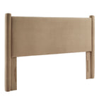 Modway Rael Performance Velvet King Headboard - Taupe-Padded Headboard