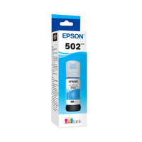 Epson T502 Ink Bottle - Standard Capacity - Cyan-Get thousands of pages