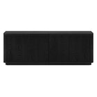 Hudson&Canal Easton TV Stand for TV's up to 75" - Black Grain-A transitional design accommodates TVs up to 75" for your entertaining space