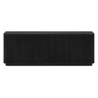 Hudson&Canal Easton TV Stand for TV's up to 75" - Black Grain-A transitional design accommodates TVs up to 75" for your entertaining space