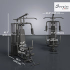 Soozier Multifunction Home Gym Equipment with 100 lb Weight Stack - Black-You can use it to train your arms, legs, waist, hips, and abdomen 