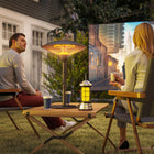 Outsunny 1500 W Outdoor Electric Patio Heater with Tip-Over Protection-Features 45° tip-over protection for enhanced safety