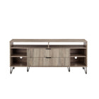 Manhattan Comfort DUMBO 62.99" Modern TV Stand - Rustic Grey-Mid-Century Modern TV Stand for Living Room Use
