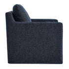 Modway Serene Fabric Slipcovered Swivel Armchair - Slate Blue-Dense Foam Padding