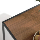 Homy Casa 47.2" Minimalist Computer Desk - Walnut Finish-Easy Assembly: Designed for quick and easy assembly, allowing you to set up your workspace in no time
