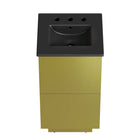 Modway Quantum 18" Bathroom Vanity - Black/Gold-7