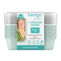 Bentgo Prep 1-Compartment Meal Prep Container - Mint - 10 Pack-Each lunch box container has the volume embossed on the tray and is perfect for salads and one-pan meals