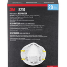 3M Particulate Respirator 8210 - 20 Pack-Proprietary advanced electrostatically charged filter media delivers 15% easier breathing compared to traditional respirators