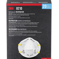 3M Particulate Respirator 8210 - 20 Pack-Proprietary advanced electrostatically charged filter media delivers 15% easier breathing compared to traditional respirators