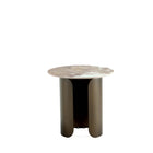 Manhattan Comfort Monica 19.68" Modern Glam End Table - Gold-Mix and Match with Manhattan Comfort Coffee Tables