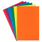 JAM Paper Legal Plastic 2 Pocket POP Folders - Durable School Folders - Assorted Primary Colours - 6 Pack-Quantity: 6 Folders per Pack | One for each subject 