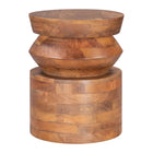 Zuo Kollam Side Table - Walnut-Colour: Walnut