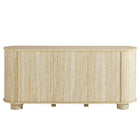 Modway Overture 63" Oval Faux Travertine Sideboard - Travertine-Assembly Required